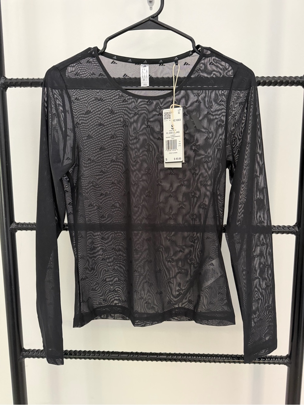 Brand new adidas Primelift Essentials Workout Mesh Long Sleeve